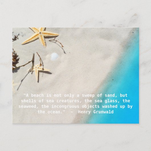 Henry Grunwald Beach Quote Briefkaart (Voorkant)