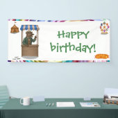 Henry hyena marktkoopman spandoek (Beurs)
