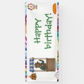 Henry hyena marktkoopman spandoek (Verticaal)