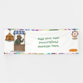 Henry hyena marktkoopman spandoek (Horizontaal)