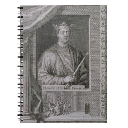 Henry II (1133-89) King of England from 1154, from Notitieboek (Voorkant)