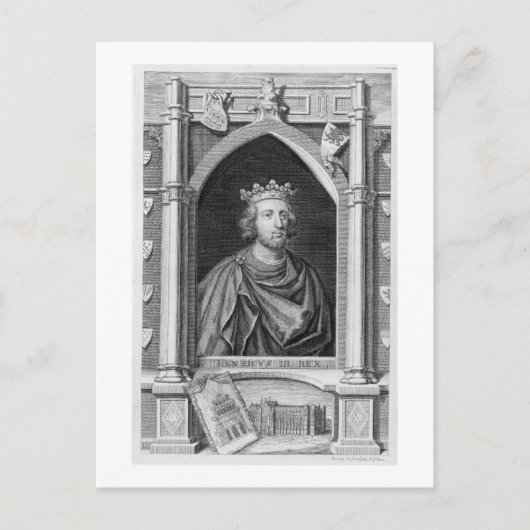 Henry III (1207-72) King of England from 1216, eng Briefkaart (Voorkant)