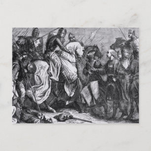 Henry III bij de strijd om Lewes, 14 mei 1264 Briefkaart