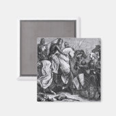 Henry III bij de strijd om Lewes, 14 mei 1264 Magneet (Voorkant / Achterkant)