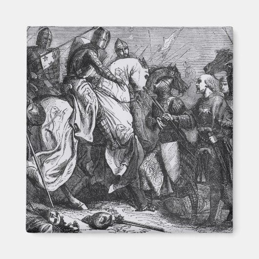 Henry III bij de strijd om Lewes, 14 mei 1264 Magneet (Voorkant)