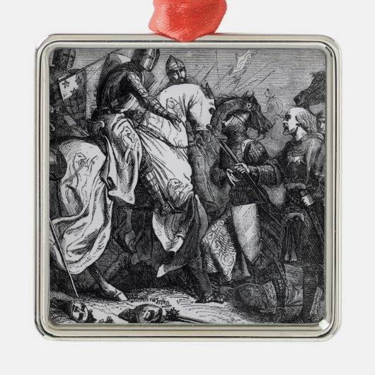 Henry III bij de strijd om Lewes, 14 mei 1264 Metalen Ornament (Voorkant)