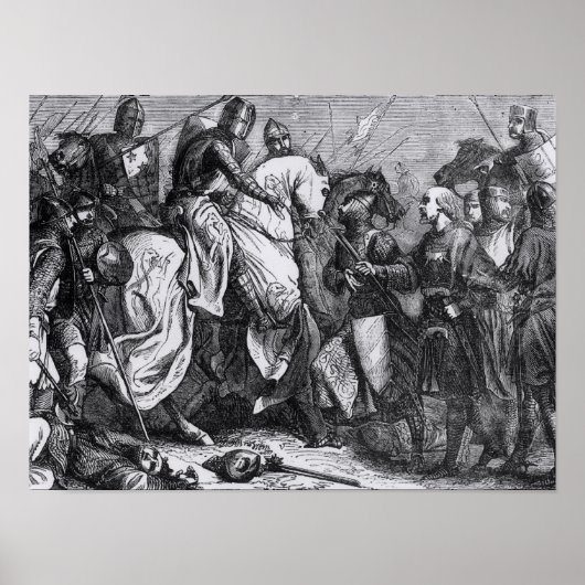 Henry III bij de strijd om Lewes, 14 mei 1264 Poster (Voorkant)