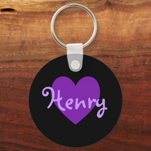 Henry in het Paars Sleutelhanger (Voorkant)