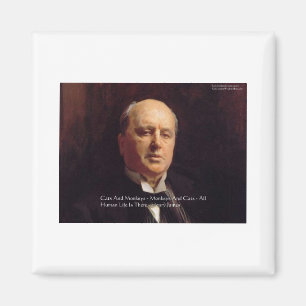 Henry James "Monkeys & Cats" Wisdom Quote Gifts Magneet