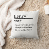 Henry, Jongen Gepersonaliseerde Naam Definitie Kussen (Deken)