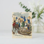 Henry Knox' nobele artillerietrein Briefkaart (Staand voorkant)