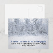 Henry Longfellow Inspirerend citaat "Doe het goed" Briefkaart (Voorkant / Achterkant)