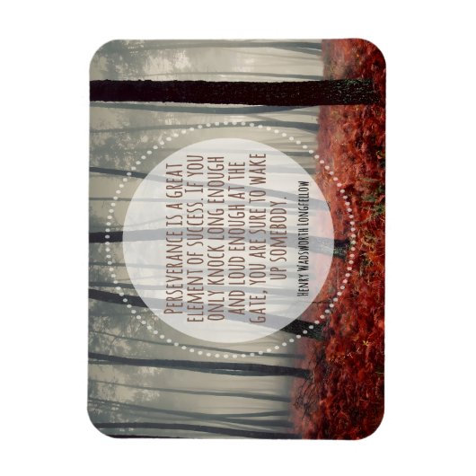 Henry Longfellow Inspirerend citaat volharding Magneet (Verticaal)