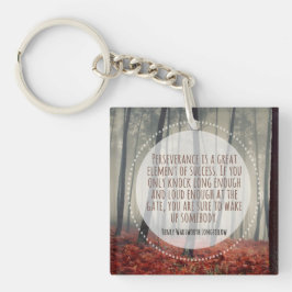 Henry Longfellow Inspirerend citaat volharding Sleutelhanger