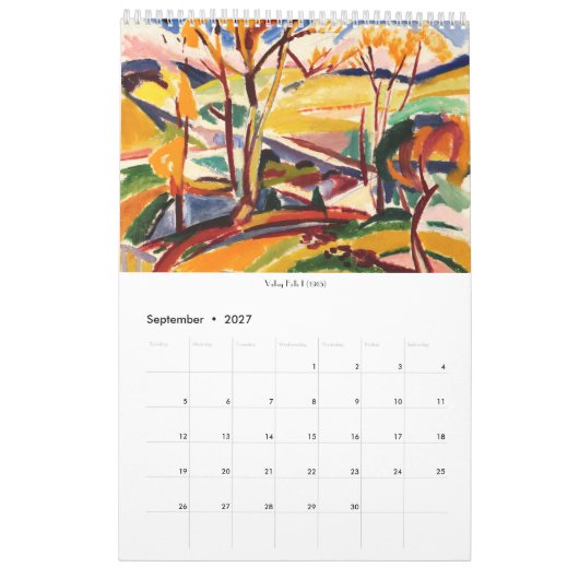 Henry Lyman Saen Modernist Art Calendar Kalender (Sep 2027)