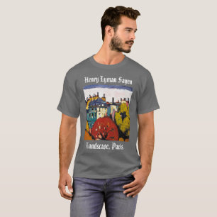 Henry Lyman Sayen die het Landschap Parijs T-Shirt