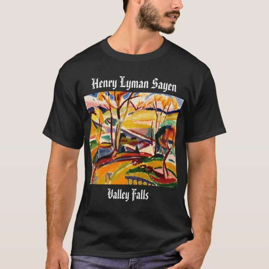 Henry Lyman Sayen Valley Herfsten Painting T-Shirt (Voorkant)