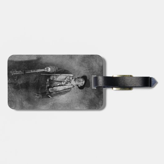 Henry McCarty Billy, het Outlaw Kind van het Oude Bagagelabel (Achterkant horizontaal)