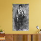 Henry McCarty Billy, het Outlaw Kind van het Oude  Canvas Afdruk (Insitu (Woonkamer))