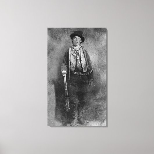 Henry McCarty Billy, het Outlaw Kind van het Oude  Canvas Afdruk (Voorkant)
