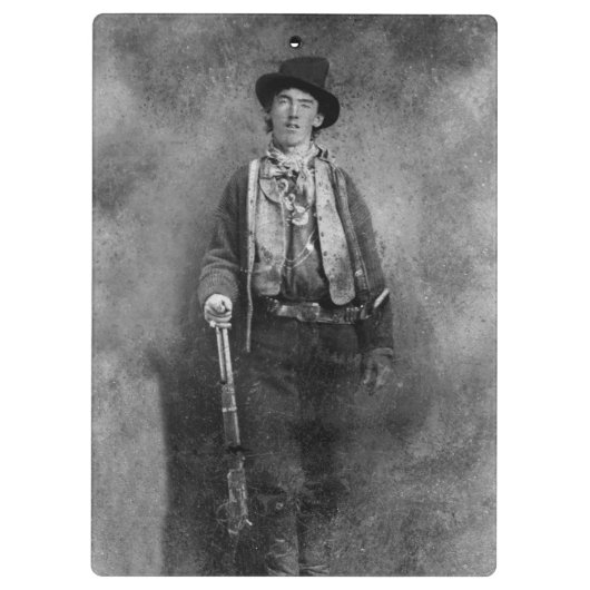 Henry McCarty Billy, het Outlaw Kind van het Oude  Klembord (Achterkant)