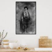 Henry McCarty Billy, het Outlaw Kind van het Oude Poster (Keuken)
