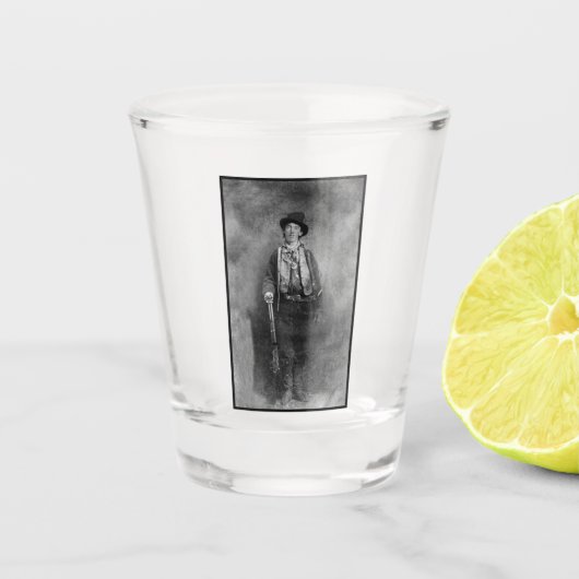 Henry McCarty Billy, het Outlaw Kind van het Oude  Shot Glas (Voorkant)