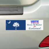Henry McMaster voor Gouverneur Bumpersticker (Op auto)