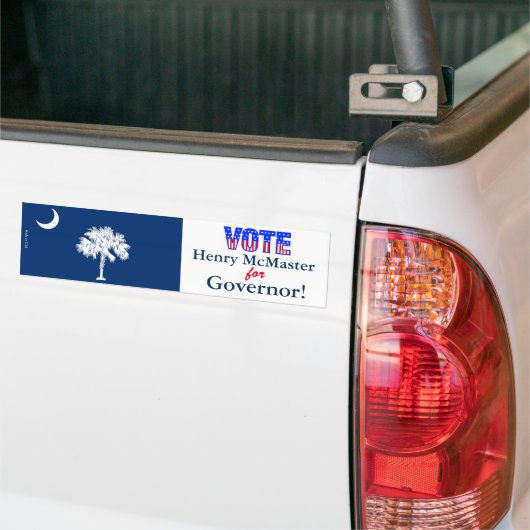 Henry McMaster voor Gouverneur Bumpersticker (Op Truck)