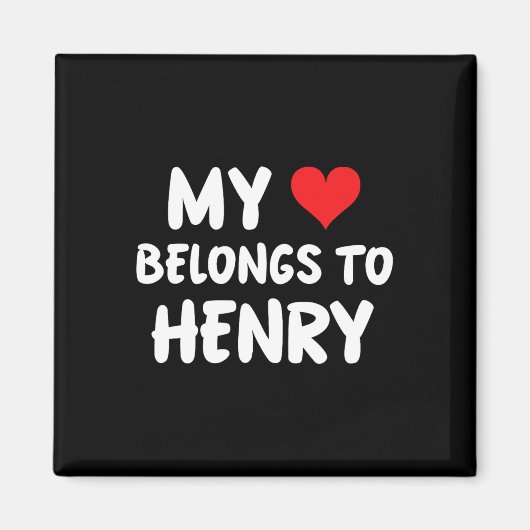 Henry - Mijn Hart Hoort Bij Henry - Liefde Magneet (Voorkant)