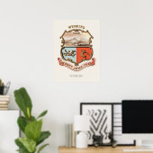 Henry Mitchell Wyoming Territory Coat of Arms Poster (Thuiskantoor)