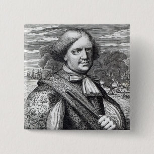 Henry Morgan, 1678 Vierkante Button 5,1 Cm