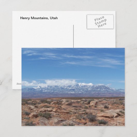 Henry Mountains Briefkaart (Voorkant / Achterkant)