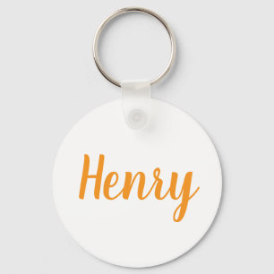 Henry naam metalen sleutelhanger