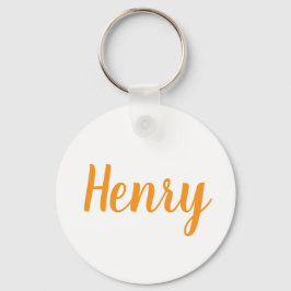 Henry name Metal ring keychain