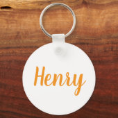 Henry name Metal ring keychain (Voorkant)