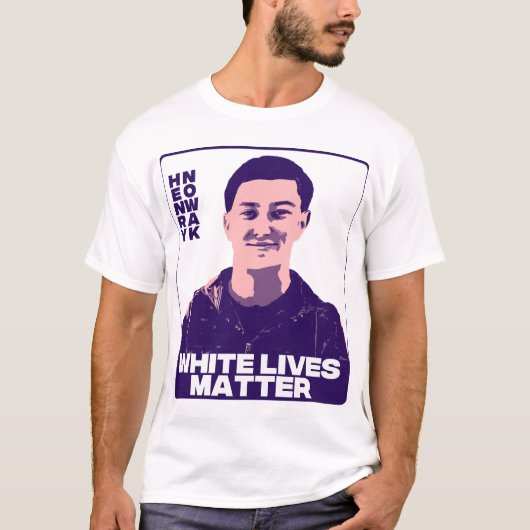 Henry Nowak Witte Levens Tellen T-shirt (Voorkant)
