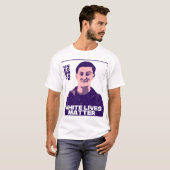 Henry Nowak Witte Levens Tellen T-shirt (Voorkant volledig)