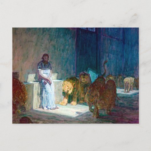Henry Ossawa Tanner Daniel in the Lions' Den Briefkaart (Voorkant)