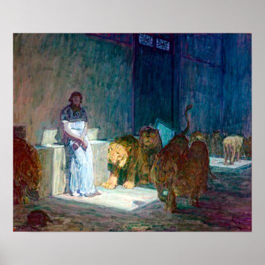 Henry Ossawa Tanner Daniel in the Lions' Den Poster (Voorkant)