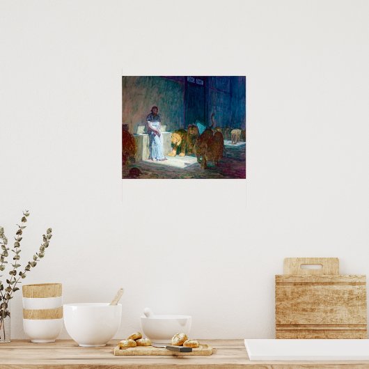 Henry Ossawa Tanner Daniel in the Lions' Den Poster (Keuken)