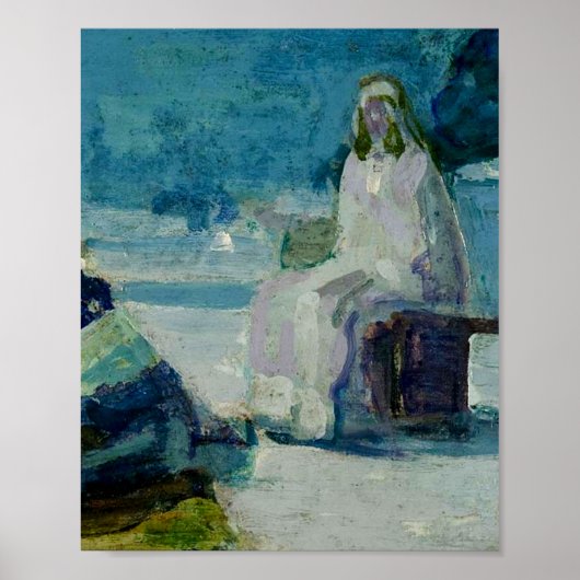 Henry Ossawa Tanner studeerde Christus en Nicodemu Poster (Voorkant)