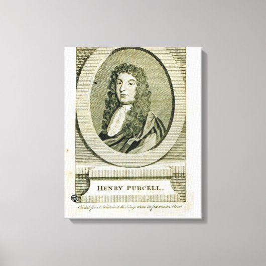 Henry Purcell , Canvas Afdruk (Voorkant)