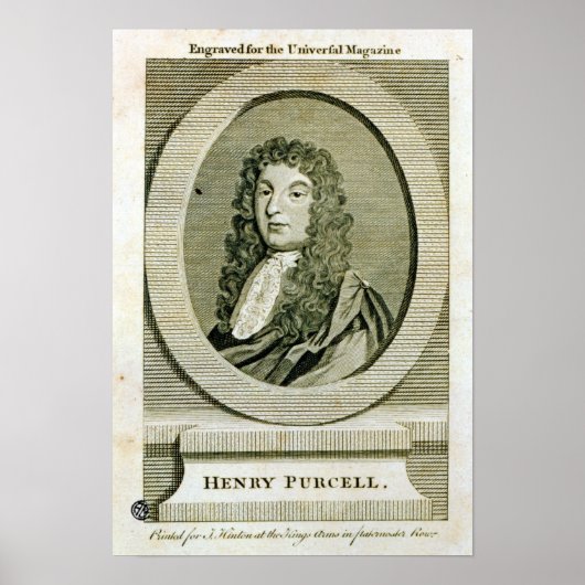 Henry Purcell , Poster (Voorkant)