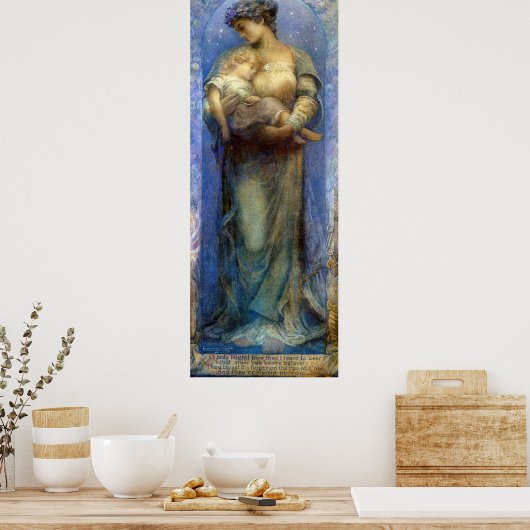 Henry Raymond Thompson: O Heilige Nacht Poster (Keuken)