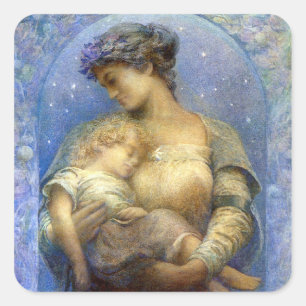 Henry Raymond Thompson: O Heilige Nacht Vierkante Sticker