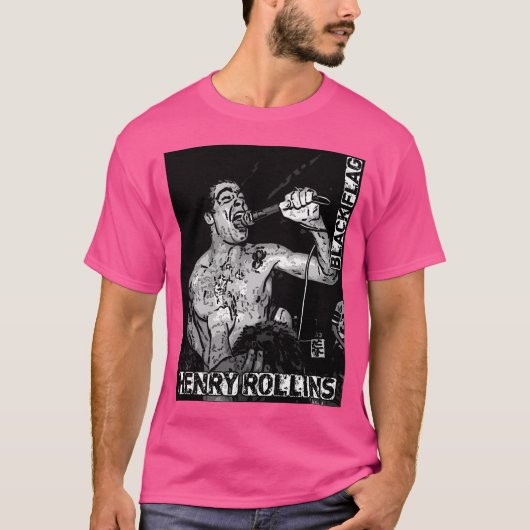 Henry Rolling Black Flag Punk T-shirt (Voorkant)
