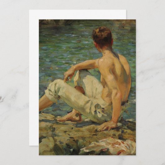 Henry Scott Tuke Gold en Green Kaart (Voorkant / Achterkant)
