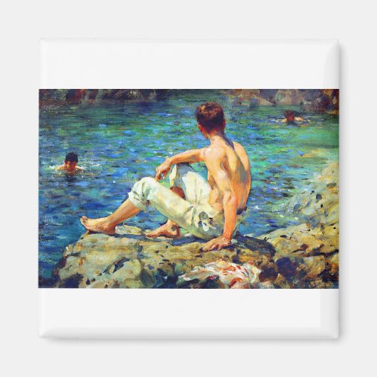 Henry Scott Tuke Gold en Green Magneet (Voorkant)