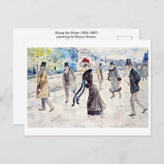 Henry Somm Briefkaart (Voorkant / Achterkant)